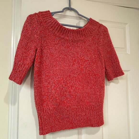 Worthington Womens Short Sleeve Sweater Size Medium - Metallic accents - Picture 2 of 12